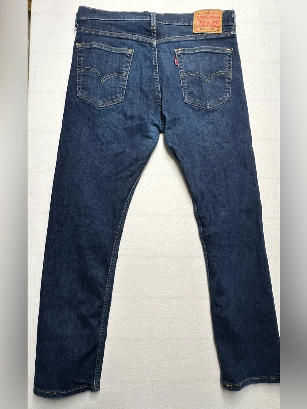 Levi’s 513 Slim Straight Jeans Men’s 33x30 Dark Wash Stretch Denim